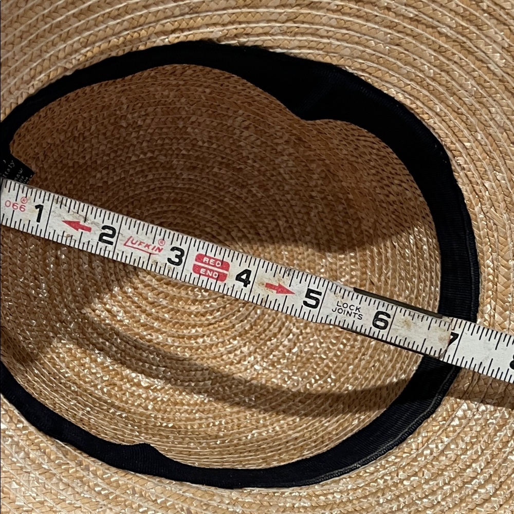 COACH CLOCHE STRAW HAT MADE IN ITALY - NWOT - Picture 7 of 10